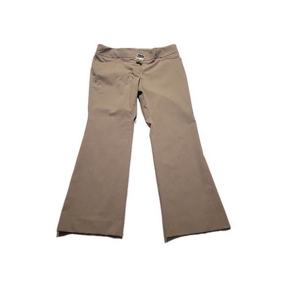 Eloquii NEW Womens Beige Flat-Front Wide-Leg Trouser Pants 18 Officecore Career - Picture 1 of 10